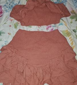 Top and skirt set